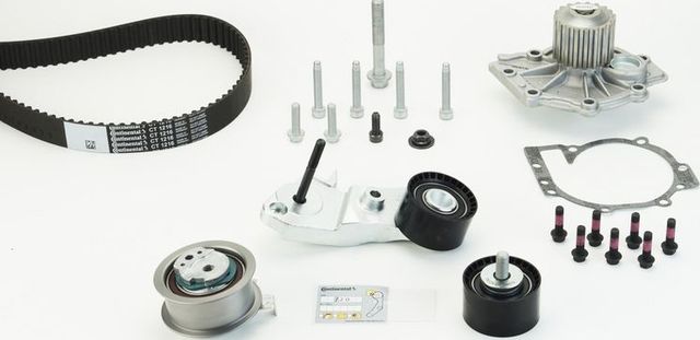 Помпа (водяной насос) с комплектом ремня ГРМ ContiTech для Volvo V90 II 2016-2026. Артикул CT1216WP3
