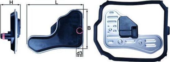 Фильтр АКПП Mahle-Knecht для Renault Megane II 2002-2010. Артикул HX 148D