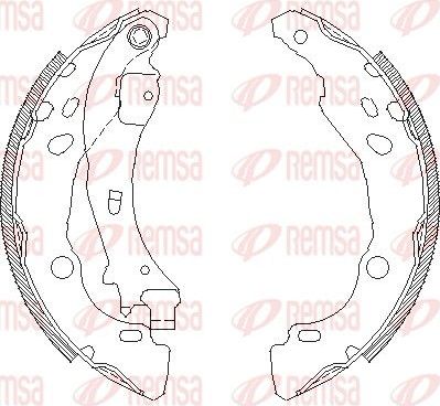 Тормозные колодки Remsa. Артикул 4152.01
