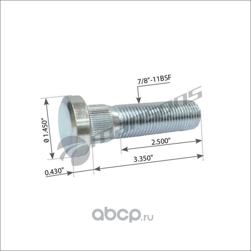 Болт колесный (Mansons). Артикул 100588