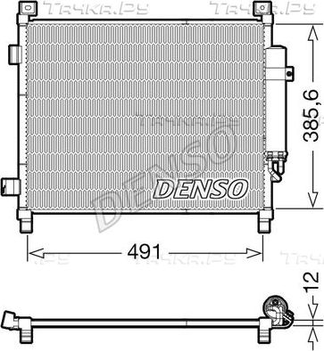 Радиатор кондиционера (конденсатор) Denso. Артикул DCN46031