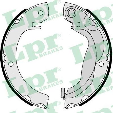 Тормозные колодки (стояночная тормозная система) LPR. Артикул 01123