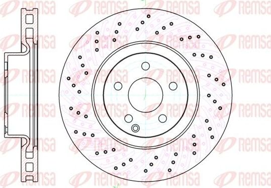 Тормозной диск Remsa передний для Lexus IS II 2005-2012. Артикул 61032.10