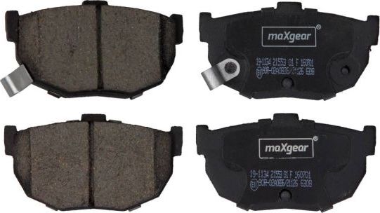 Тормозные колодки MaXgear. Артикул 19-1134