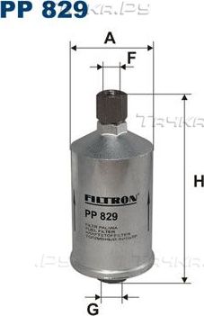 Топливный фильтр Filtron для Saab 99 1974-1977. Артикул PP 829