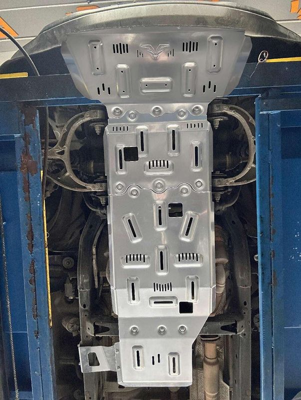 Защита алюминевая Falcon для радиатора, картера, РК, КПП Dodge Ram 1500 2022-2024. Артикул 8119494984