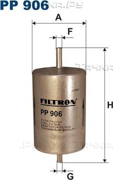 Топливный фильтр Filtron. Артикул PP 906