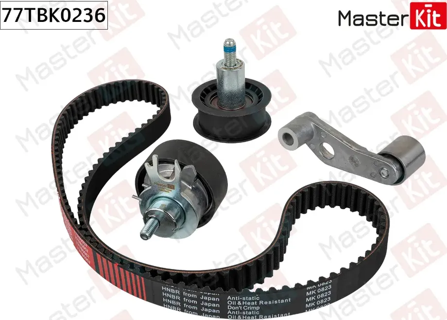 77TBK0236 Комплект ремня ГРМ VW POLO (6R1  6C1) 2009 - (Master KIT). Артикул 77tbk0236