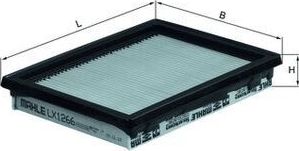Воздушный фильтр Mahle-Knecht. Артикул LX 1266