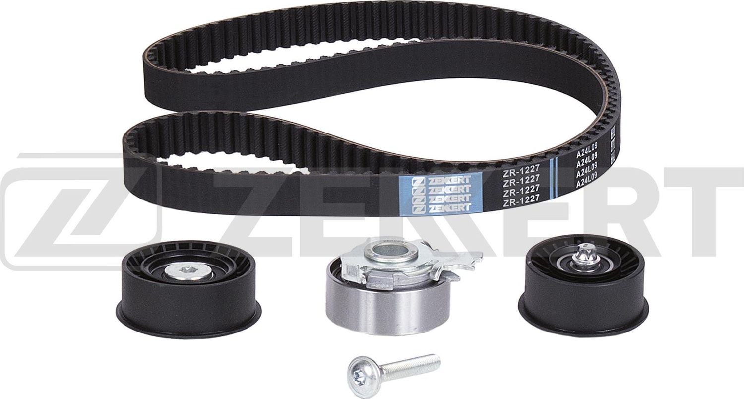 Ремень ГРМ с роликами (комплект) Zekkert (HNBR (Hydrierter Acryl-Nitril-Butadien-Kautschuk)). Артикул ZR-1227