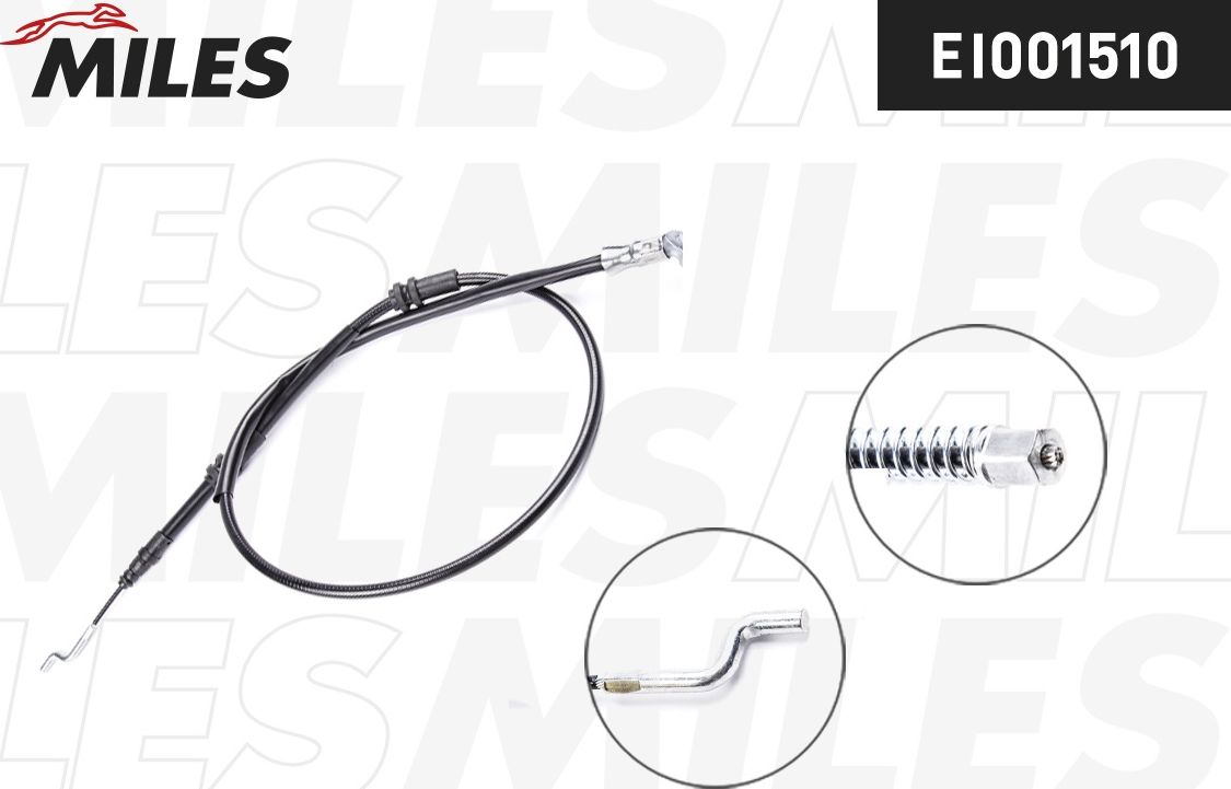 Трос ручника (тросик ручного тормоза) Miles. Артикул EI001510