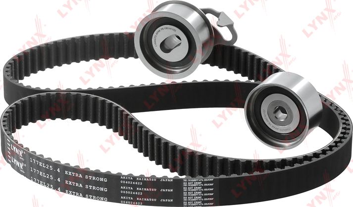 Ремень ГРМ с роликами (комплект) LYNXauto для Toyota Corolla E90 1987-1993. Артикул PK-1116