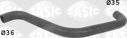 Патрубок радиатора (системы охлаждения) Sasic левый нижний для Citroen C25 1981-1994. Артикул SWH0516