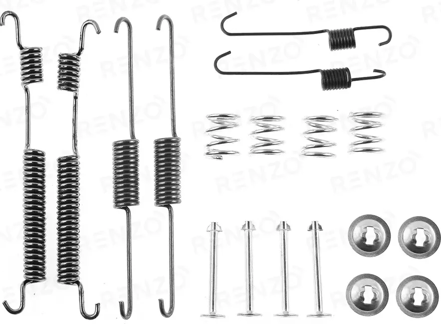 Монтажный комплект барабанного тормоза KIA RIO, 17-HYUNDAI ACCENT/SOLARIS, 17-HY (Renzo). Артикул RFK027