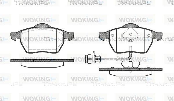 Тормозные колодки Woking. Артикул P2903.02