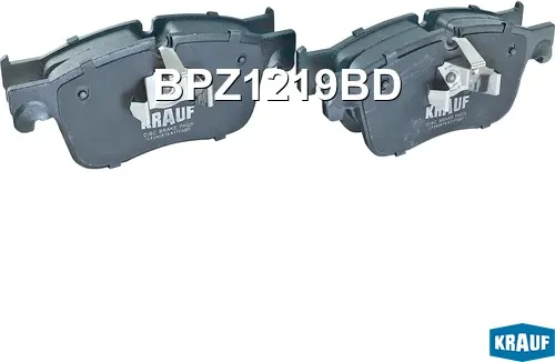 Колодки тормозные дисковые (Krauf). Артикул BPZ1219BD