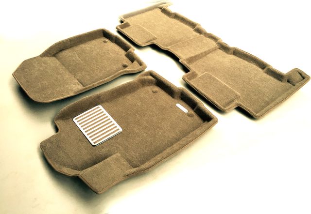 Коврики текстильные Euromat 3D Lux для салона Toyota RAV4 IV 2013-2026 Бежевые. Артикул EM3D-005125T