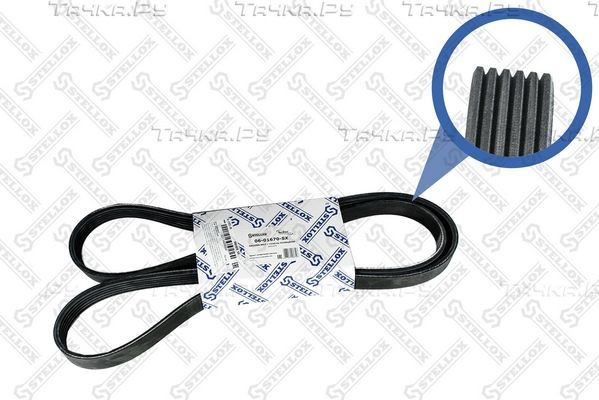 Приводной ремень поликлиновой Stellox для Chrysler 300C II 2011-2026. Артикул 06-01670-SX