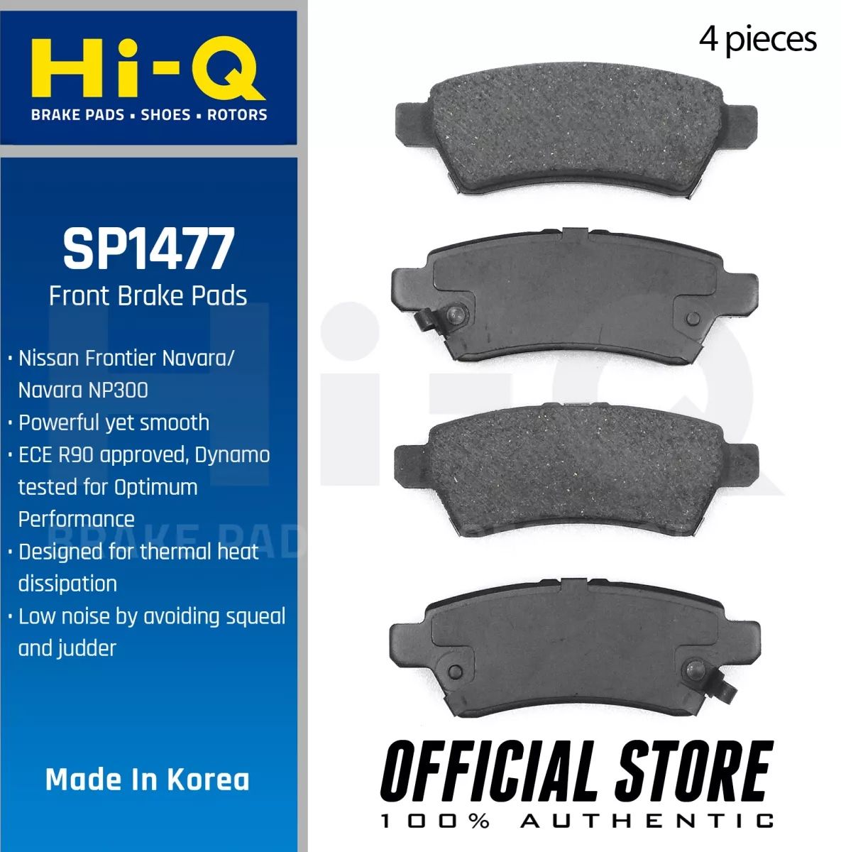 Тормозные колодки Sangsin Hi-Q. Артикул SP1477