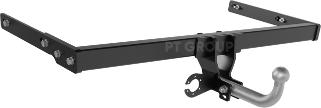 Фаркоп PT Group с крашеной балкой и оцинкованным крюком для Skoda Karoq 2020-2026. Артикул VTI-08-991528.00Black