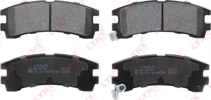 Тормозные колодки LYNXauto. Артикул BD-5758