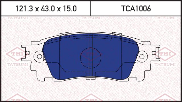 Колодки тормозные LEXUS RX 15- задние Ceramic (Tatsumi). Артикул TCA1006