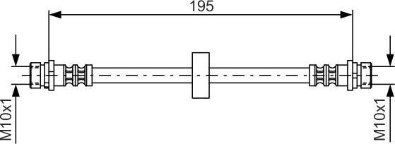 Тормозной шланг Bosch. Артикул 1 987 476 884