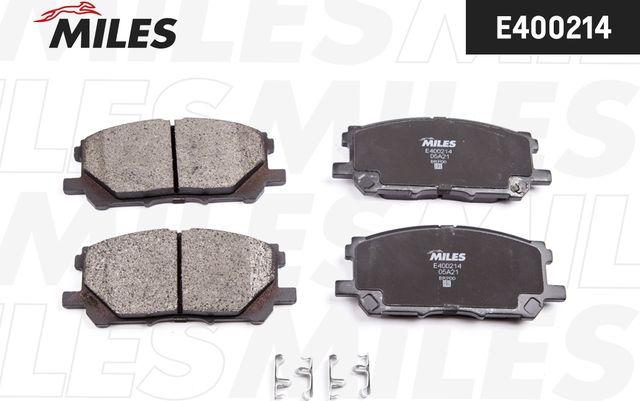 Тормозные колодки Miles (Low-Metallic). Артикул E400214