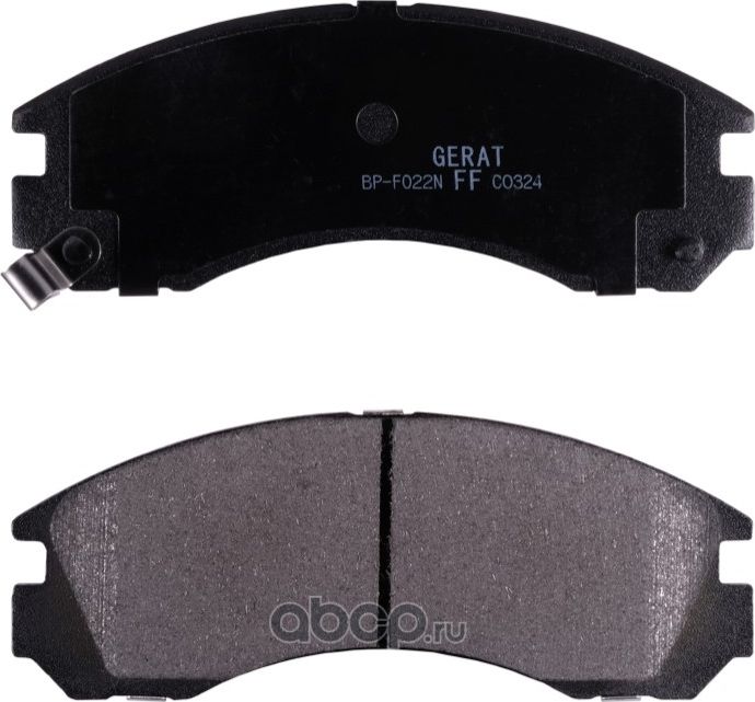 Тормозные колодки Gerat BP-F022N (передние) Normal Gerat. Артикул BPF022N