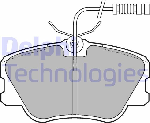 Тормозные колодки Delphi (Low-Metallic). Артикул LP608