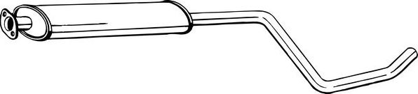 Глушитель (средняя часть) Bosal для Opel Astra J 2009-2017. Артикул 284-611