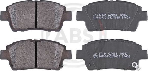 Тормозные колодки ABS. Артикул 37134