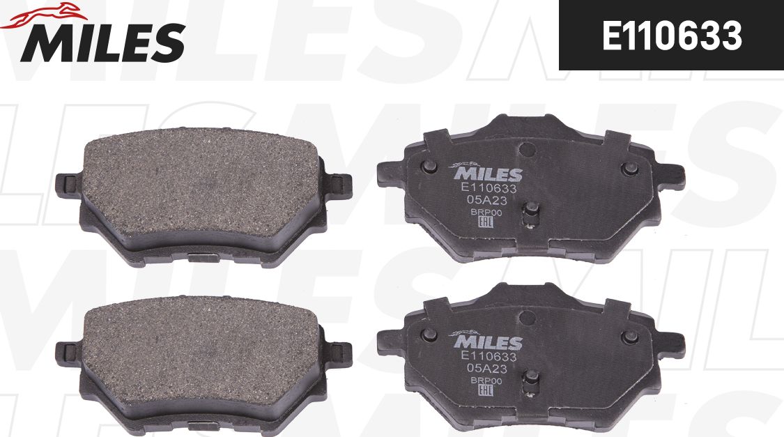 Тормозные колодки Miles (Semi-Metallic). Артикул E110633