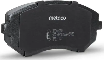 Колодки тормозные SUBARU FORESTER/IMPREZA/LEGACY 02- передн. (Metaco). Артикул 3000020