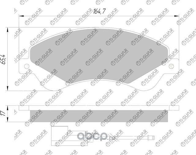 Тормозные колодки (TI-Guar). Артикул TG1723C