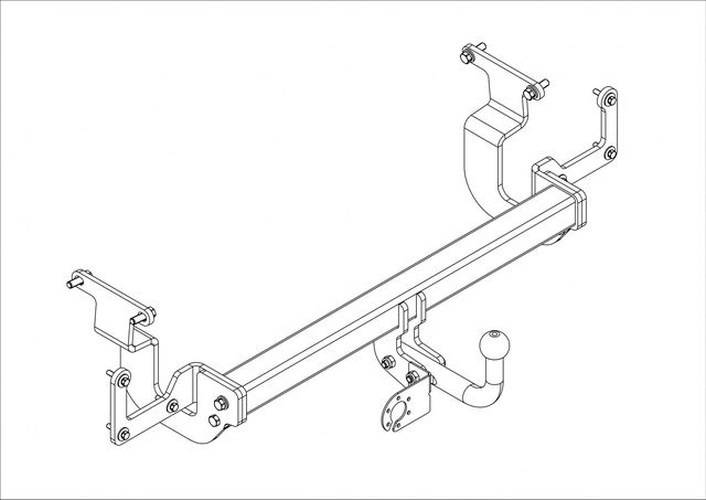 Фаркоп AvtoS для Peugeot Traveller 2016-2026. Артикул CN 02