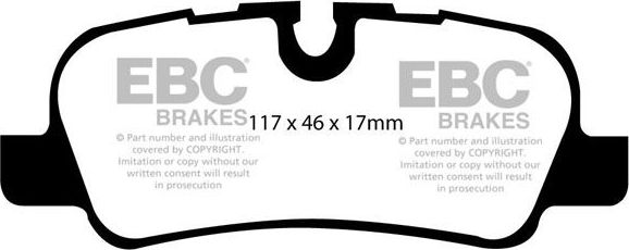 Тормозные колодки EBC Brakes. Артикул DP1542