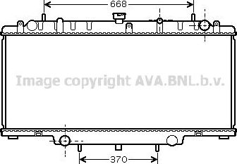 Радиатор охлаждения двигателя AVA для Nissan Patrol Y61 1997-2000. Артикул DN2246