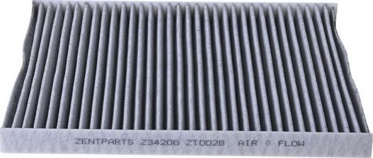 Салонный фильтр Zentparts. Артикул Z34206