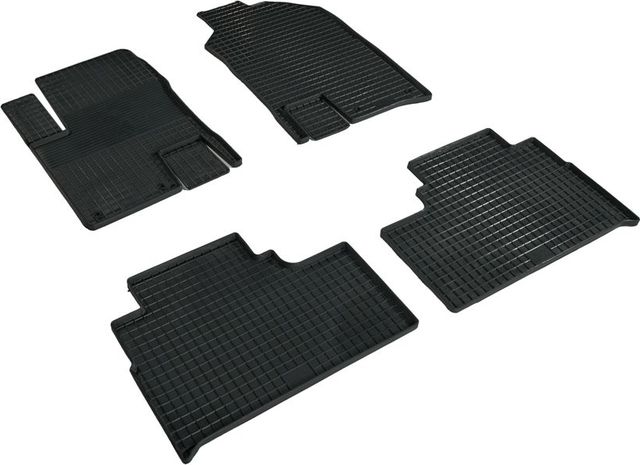 Коврики резиновые Seintex с узором сетка для салона Jetour T2 2020-2026. Артикул 99835