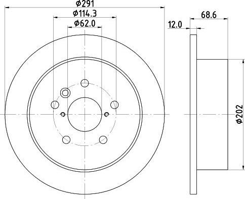 Тормозной диск Trialli. Артикул DF 270115
