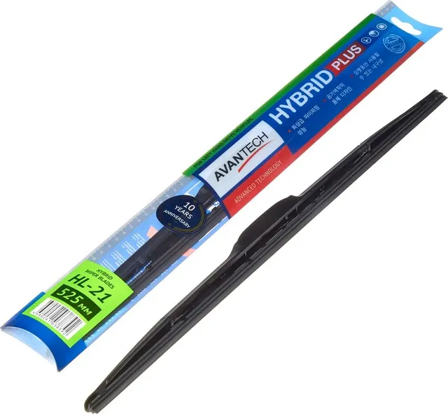 ЩЕТКА СТЕКЛООЧИСТИТЕЛЯ ГИБРИДНАЯ НА ЛЕВЫЙ РУЛЬ HYBRID 525ММ ( 21 ) (Avantech). Артикул HL21