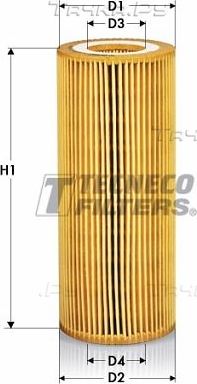 Масляный фильтр Tecneco Filters для Audi A4 V (B9) 2015-2026. Артикул OL07012E