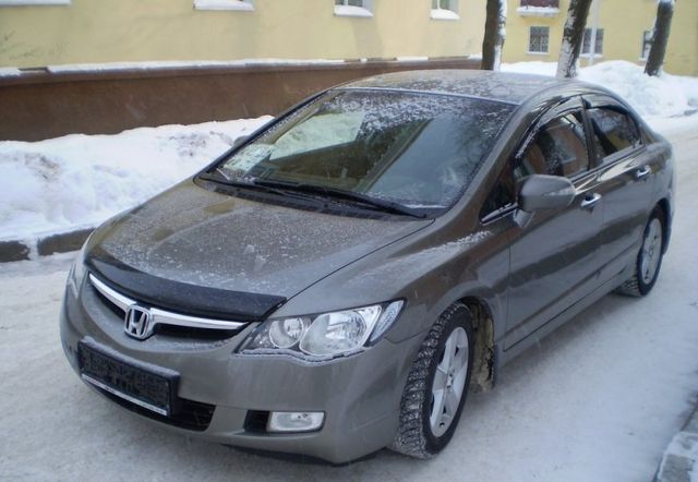 Дефлектор SIM для капота Honda Civic VIII седан 2006-2011. Артикул SHOCIVS0612