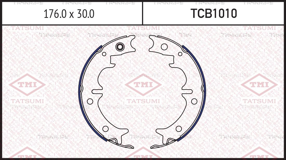 Колодки тормозные TOYOTA MARK 2/CROWN 90- задн. (Tatsumi). Артикул TCB1010