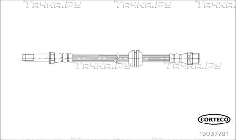 Тормозной шланг Corteco (EPDM (Этилен-пропиленовый каучук)). Артикул 19037291
