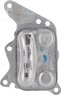 Радиатор масляный (маслоохладитель) для двигателя Nissens (алюминий). Артикул 90991