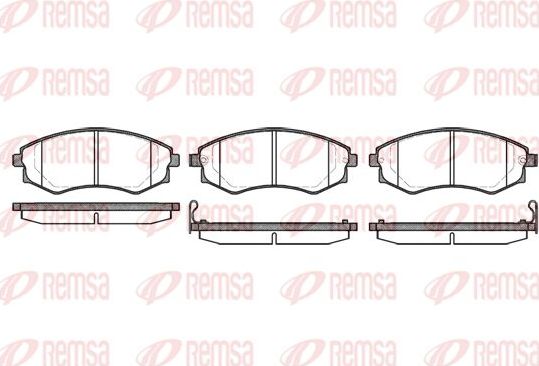 Тормозные колодки Remsa. Артикул 0318.12