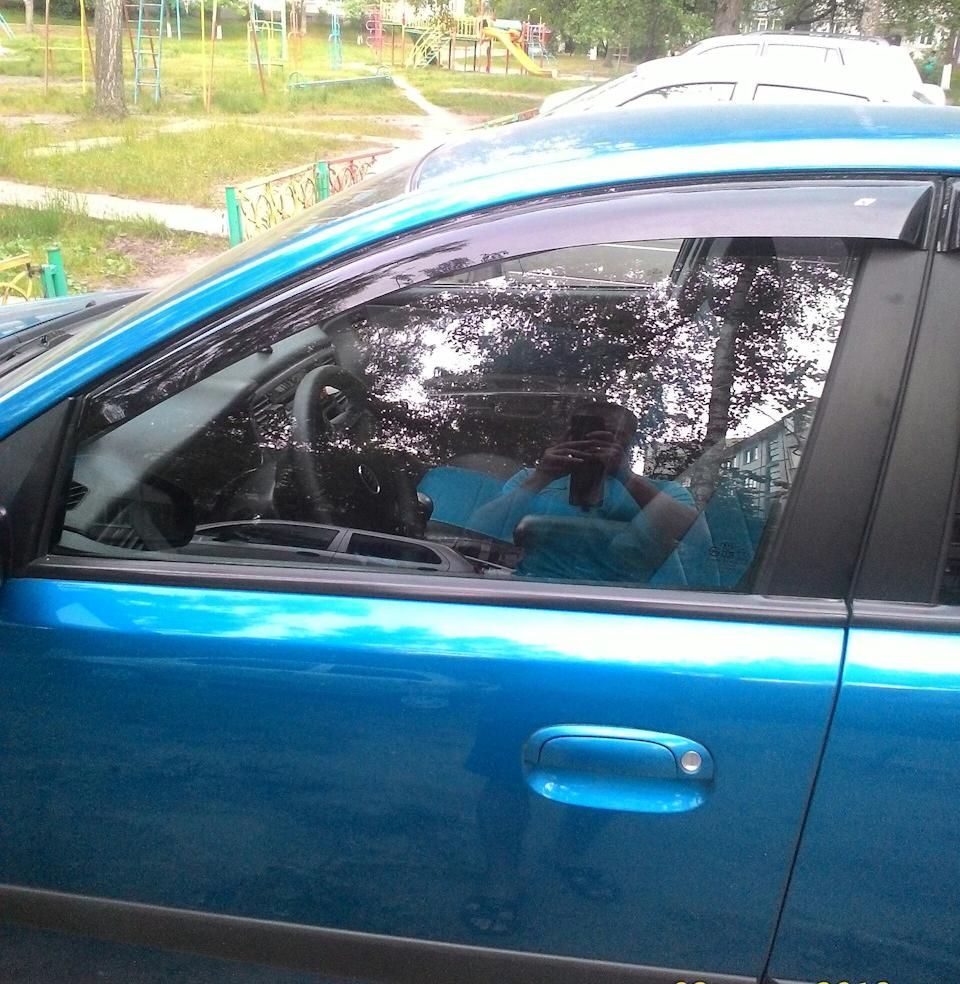 Дефлекторы Cobra Tuning для окон Kia Rio II седан 2005-2009. Артикул K11005