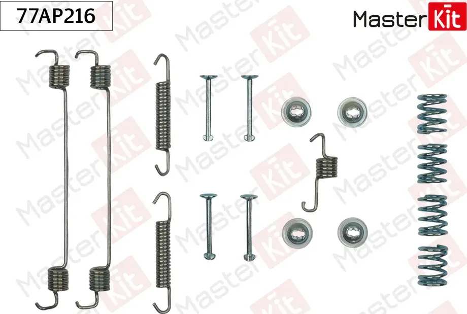 77AP216 Комплект установочный барабанных колодок Renault SANDERO II 2012 - 203x39 (Master KIT). Артикул 77ap216